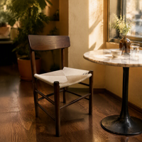 Chaises de salle à manger en bois massif au design moderne pour la maison et l'hôtel