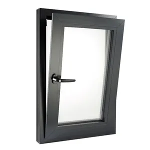 Windows with Smart Glass can be connected to your Smart Home System Tilt Turn aluminum frame casement window
