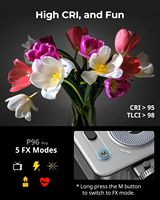 Small Rig Vibe P96 Pro CRI95+ 2500-6500K 5 Effets 5W Lumière vidéo LED portable avec stockage, pour appareil photo et fixation griffe froide