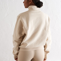 Sweat-shirt à capuche chaud en coton pour femme, automne-hiver, imprimé cerises, fermeture éclair, coupe ample, style sport décontracté, délavé à l'acide, avec badge