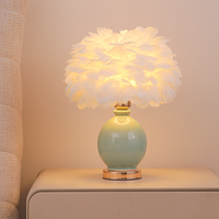 Lámpara de Mesa Swan, Moderna, para Decoración de Dormitorio, Luz de Noche, Adorno de Lujo, Romántica, Cálida, LED, AC