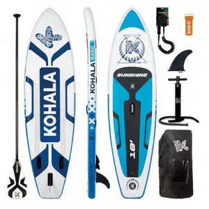 BSCI DONGNUO Flow Blue Free Wave Tour Tint Best Step 2024 Knee 10Ft 10' Fin Bag Nsp Sup Paddle Board