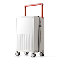 Valise Cabine Multifonctionnelle à Ouverture Frontale avec Poignée Large 20 Pouces 2026 – Sac de Voyage Facilement Accessible avec Poche Avant