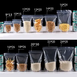 Stocker une variété d'aliments pochette alimentaire debout sacs d'emballage refermables à fermeture éclair pour noix emballage alimentaire