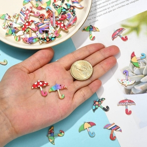 Alliage pour enfants émail <span class=keywords><strong>parapluie</strong></span> balancent breloque voyage vacances thème bijoux accessoire - Product Image 3