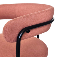 Chaise moderne d'accoudoir de conception italienne meubles de projet commercial chaises de salle de réception d'attente de visiteur d'invité de bureau