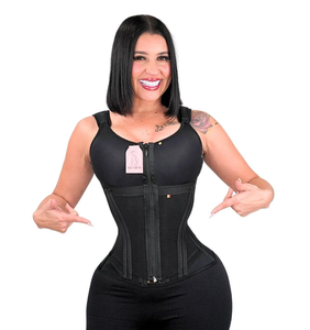 Gilet modellante contenitivo Colombia con 13 stecche + reggiseno, guaina snellente, corsetto modellante con cerniera Fajas - Product Image 3