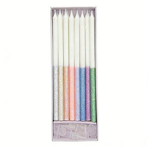 Nouvelle mode <span class=keywords><strong>bougies</strong></span> de gâteau d'anniversaire en forme de crayon minces et longues enveloppées individuellement <span class=keywords><strong>bougies</strong></span> promotionnelles imprimées de cerises sans fumée Pâques - Product Image 2