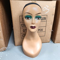 Tête de Mannequin Réaliste pour Présentation de Perruques, Tête de Poupée Féminine Professionnelle pour Maquillage, Présentoir à Perruques, Chapeaux et Bijoux