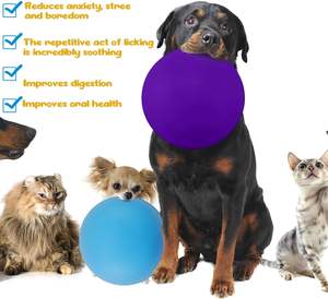 Silicone Animaux Réduction de l'<span class=keywords><strong>ennui</strong></span> et de l'anxiété <span class=keywords><strong>Anti</strong></span>-déversement <span class=keywords><strong>Anti</strong></span> Chocking Slow Food Lick Pad Bowl - Product Image 4