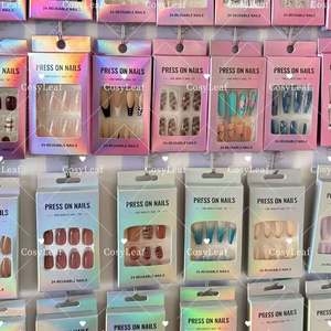 <span class=keywords><strong>Uñas</strong></span> <span class=keywords><strong>Postizas</strong></span> Acrílicas <span class=keywords><strong>de</strong></span> Lujo <span class=keywords><strong>de</strong></span> Alta Calidad, 24 Piezas, Cortas, <span class=keywords><strong>con</strong></span> Punta Francesa, Forma <span class=keywords><strong>de</strong></span> Ataúd, Cuadradas, en Caja <span class=keywords><strong>de</strong></span> Empaque para Vendedor, Marca Privada, Venta al Por Mayor - Product Image 5