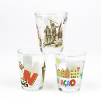 Verres à shot personnalisés en gros, souvenirs touristiques personnalisés, verres à shot à liqueur avec logo