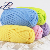 Bojay Bán Sỉ Trong Kho DIY Tay Đan Móc 100% Sợi Áo Thun Polyester