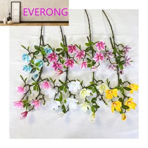 Flor Artificial de Alta Calidad, Estilo Moderno, Rama Corta, 3D, 5 Cabezas, <span class=keywords><strong>Magnolia</strong></span> <span class=keywords><strong>Yulan</strong></span> - Product Image 4