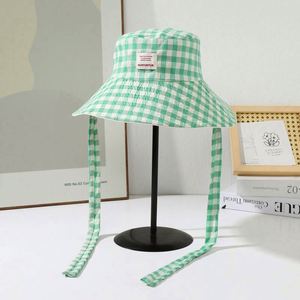 Nouveau Chapeau Bob Femme 2025 à Large Bord à Carreaux pour l'Été – Protection Solaire - Product Image 5