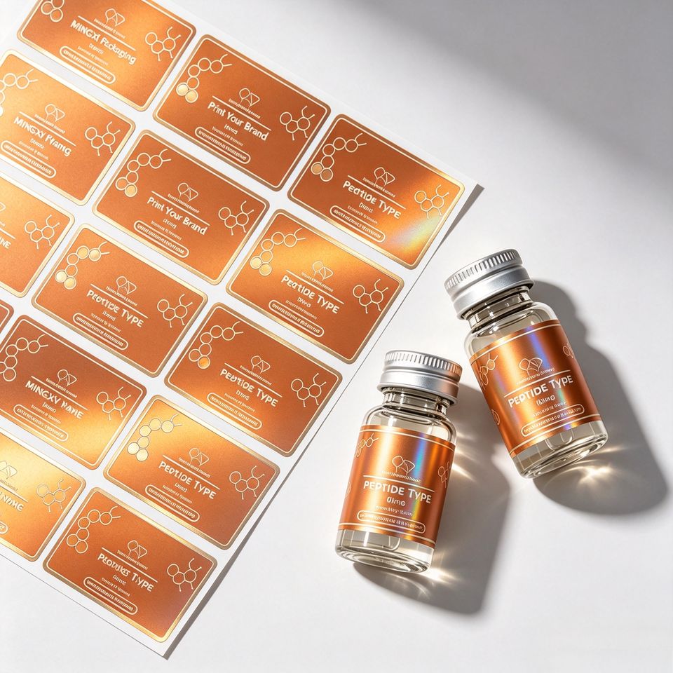 Offset Printed QR Code Peptide Labels Roll Labels for Applicator ...