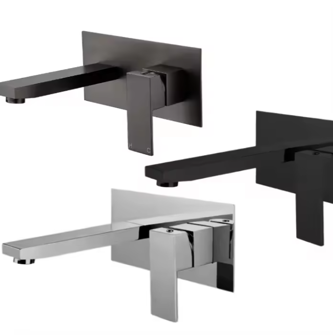 Single Handle Washbasin Faucet Brass Basin