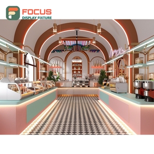 Freestanding Coffee Service <b>Counter</b> Checkout Shelf Condiment Area Store Cafe <b>Counter</b> Display - Product Image 3