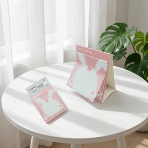 Nicher Custom OEM Animal Bunny Rabbit Standing <b>Memo</b> <b>Pad</b> for Branding Premium Paper Standing <b>Memo</b> <b>Pad</b> with Sturdy Card - Product Image 1