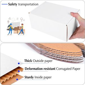 Tùy chỉnh bán buôn DIY trắng bao bì các tông nhỏ vận chuyển gửi thư hộp - Product Image 4