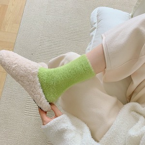 Calzini invernali in peluche di visone di spessore foderato in <span class=keywords><strong>pile</strong></span> da donna calzini pelosi da donna morbidi e morbidi calzini caldi da donna - Product Image 2