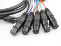 Kabel ular profesional dalam kabel audio & video 50 meter, kabel kawat manajer 32 saluran dengan kotak panggung audio32 24 saluran