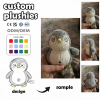 Jouets en peluche personnalisés en gros, poupées de dessin animé, personnages interactifs en forme de cœur, cadeaux pour parcs d'attractions, vêtements de poupée personnalisés