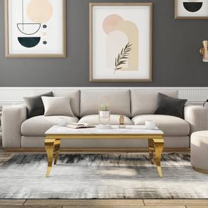 Mesa de Centro Moderna de Lujo con Borde Dorado, Mesa Auxiliar de Alta Gama para Muebles de Hogar Contemporáneos, Juego de Mesa de Centro para Sala de Estar, Venta Caliente <span class=keywords><strong>2026</strong></span>, Cantidad Mínima de Pedido 50 Piezas - Product Image 3
