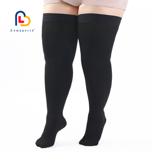Compports 15-20mmHg <span class=keywords><strong>Medias</strong></span> hasta el muslo Antideslizante Soporte de pierna superior Brace <span class=keywords><strong>Medias</strong></span> de compresión de grado <span class=keywords><strong>para</strong></span> venas varicosas - Product Image 4