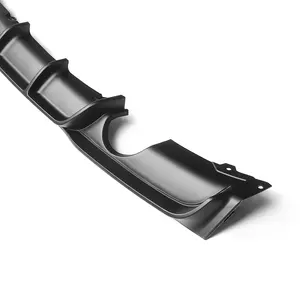 Difusor de Parachoques Trasero Negro Mate con Salida Doble para Silenciador Único para BMW F30 Serie 3 335i 2012 2013 2014 2015 2016 2017 2018 - Product Image 6