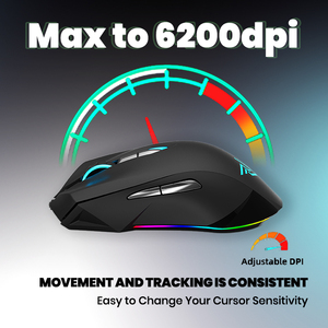 Accessoires informatiques d'usine de la meilleure qualité Oem LOGO personnalisé <span class=keywords><strong>Souris</strong></span> de jeu filaire optique RVB rétroéclairée ergonomique verticale pour joueur - Product Image 3