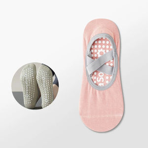 Chaussettes de yoga en gros pour femmes, en nylon et pur coton, sans coutures, pour le sport, la danse et le ballet, absorbant l'humidité et la transpiration - Product Image 2