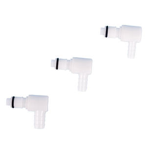 Raccord coudé mâle Jiyou série AP à 90 degrés avec vanne d'arrêt, connecteur rapide pour tuyau 1/2 pouce, utilisation eau, huile, vapeur - Product Image 2