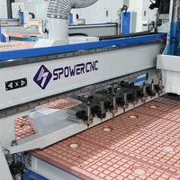 SPOWER Promotion Exceptionnelle : Machine de Découpe et de Fraisage CNC 1325 pour le Travail du Bois, Moteur Refroidi par Air 9.0kW, Garantie 3 Ans pour la Fabrication de Meubles