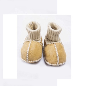 Fatti a mano Infantile in pelle di Agnello Del Bambino Scarpe Reale Della Pelliccia Del Bambino <span class=keywords><strong>Stivaletti</strong></span> 0-1Years di pelle di Pecora Del Bambino Calzature - Product Image 4