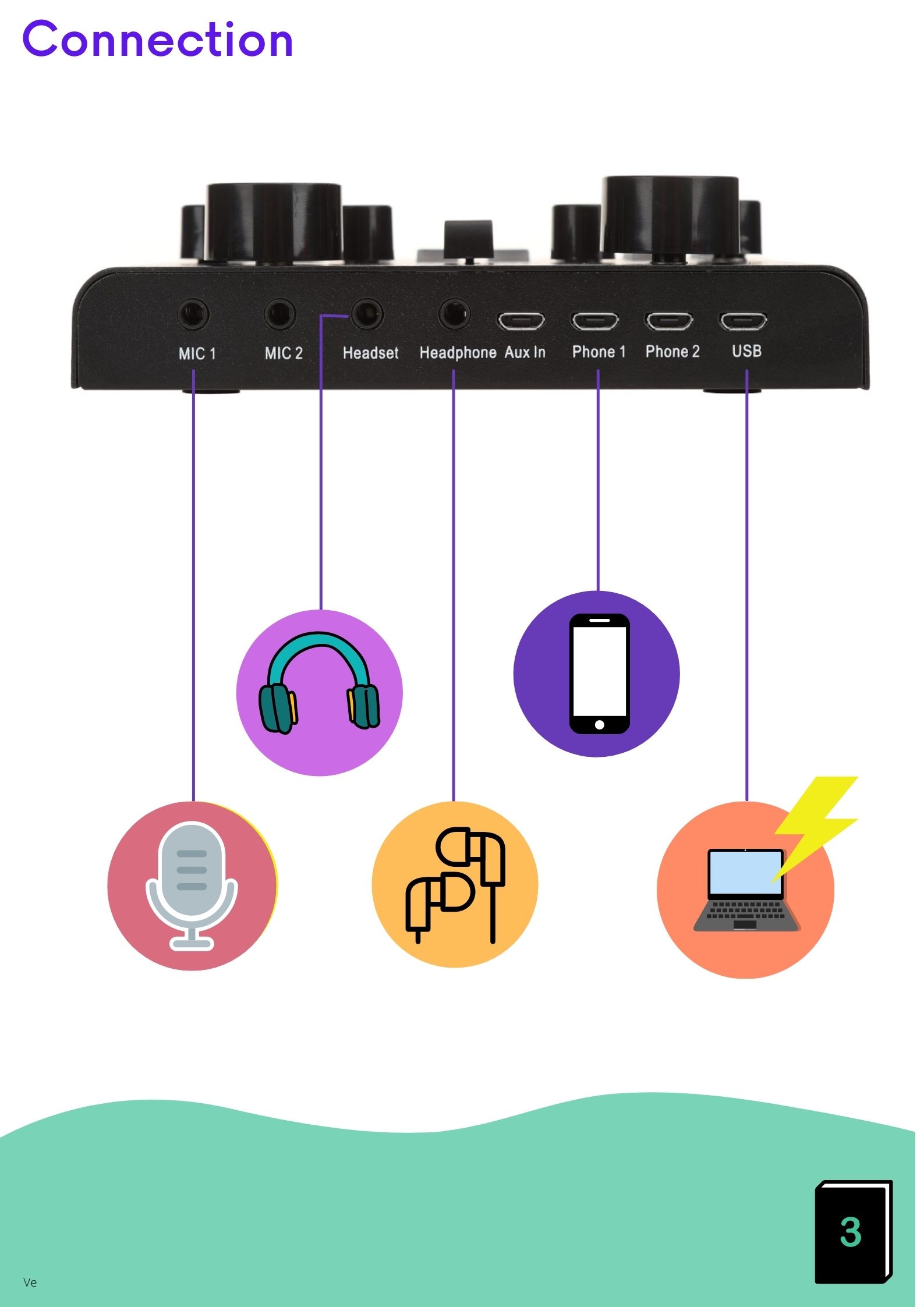 Music sound card USB External Multi-function mixer V8 Plus Mac Computer Android Sound Cards