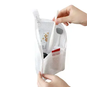 Toptan seyahat pvc makyaj çantası diş fırçası kılıflı çanta diş fırçası tutucu makyaj çantası makyaj