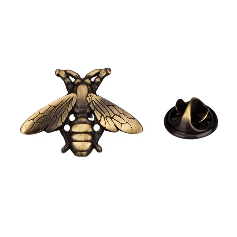 SAVOYSHI — broche abeille en Bronze pour hommes, Badge de costume, bijou à revers, cadeau, accessoire de chemise, Animal amusant, 1 pièce