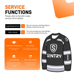 Maillot de hockey vintage personnalisé pour homme, 100% polyester, respirant, séchage rapide, imprimé par sublimation, taille <span class=keywords><strong>XL</strong></span> - Product Image 4
