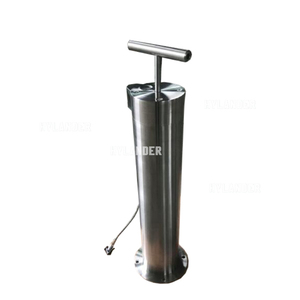Bicycle pump station outdoor rated stainless steel bike air pump for public - Product Image 2