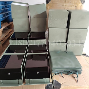 Biểu tượng tùy chỉnh cao bóng đen sơn mài hộp gỗ bao bì xì gà xem hộp đồ trang sức VIP thẻ <span class=keywords><strong>MDF</strong></span> sang trọng Gỗ Hộp Quà Tặng - Product Image 3