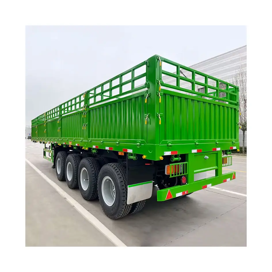 Good Price Lowbed/Container/Side Wall/Fence/Dump/Skeleton Semi Trailer For Livestock