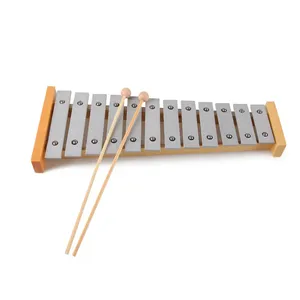 Strumento Musicale a Percussione YH, Metalofono in Alluminio e Legno a 12 Note, Modello X016-3 40x10.5cm, Certificato CE per Bambini - Product Image 3