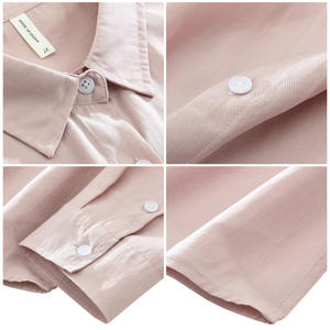 Chemise décontractée ample pour <span class=keywords><strong>homme</strong></span>, disponible en OEM, chemise boutonnée respirante à manches longues, <span class=keywords><strong>surchemise</strong></span> pour superposition quotidienne, vente en gros - Product Image 5