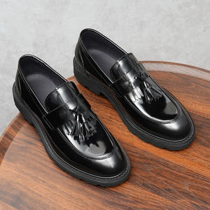 Zapatos de Negocios de Cuero Genuino para Hombre, Formales de Oficina, Oxford con Punta en Pico, Suaves y Casuales, Antideslizantes para el Tiempo Libre - Product Image 2