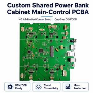 Carte de contrôle principale personnalisée pour station de location de batteries partagées, avec 4G Cat.1, détection de charge et verrouillage de fente à moteur. - Product Image 1