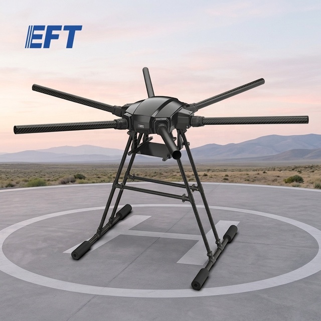 EFT 6kg Payload Foldable Hexacopter Frame X6120 Carbon Fiber UAV Frame with Umbrella Design Supports Convenient Transport