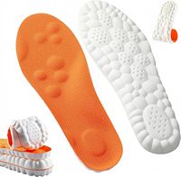 Semelles intérieures 4D confort nuage, mousse à mémoire de forme souple, soutien de la voûte plantaire, soulagement de la douleur au pied, réduction de la fatigue, matériau PU anti-odeur