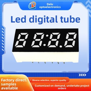 شاشة عرض رقمية <span class=keywords><strong>LED</strong></span> مباشرة من المصنع، 0.25 بوصة، أربعة أرقام، عالية السطوع، أنبوب رقمي أحمر اللون لعرض الوقت 2453 - Product Image 1