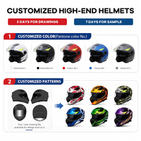 Casque de moto confortable en coque ABS certifié DOT 3C, optimisé pour les longues distances